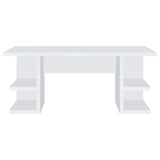 Alice - Writing Desk - White With Open Shelves