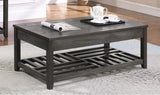 Cliffview - Mesa de centro elevable con almacenamiento - Cavities Grey