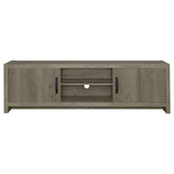 Burke - Consola de TV de 2 puertas - Madera flotante gris