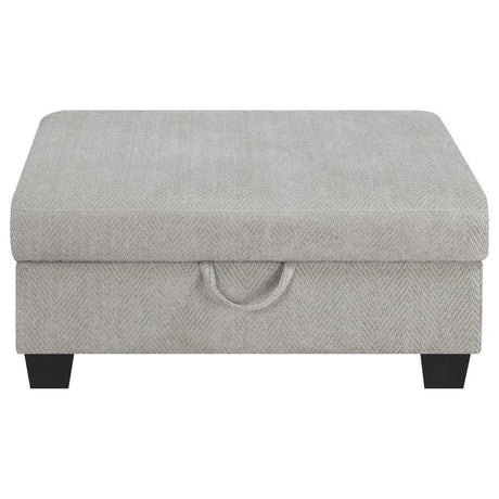 Whitson - Upholstered Storage Ottoman - Stone