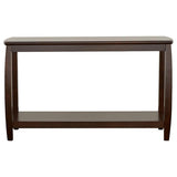 Dixon - Mesa de sofá rectangular con estante inferior - Espresso