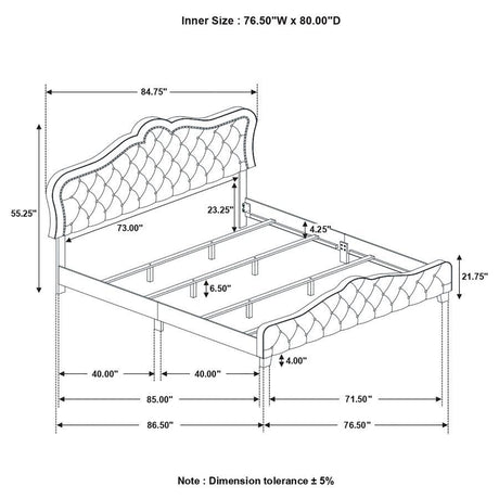 Bella - Upholstered Bed