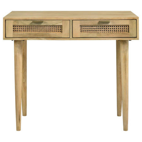 Zamora - Rectangular 2-Drawer Accent Writing Desk - Natural