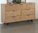 Taylor - 7-Drawer Rectangular Dresser - Light Honey Brown