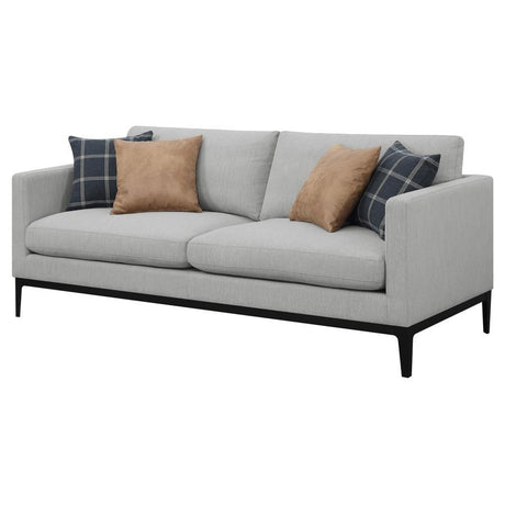 Apperson - Cushioned Back Sofa - Light Gray