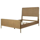 Arini - Bed With Woven Rattan Headboard