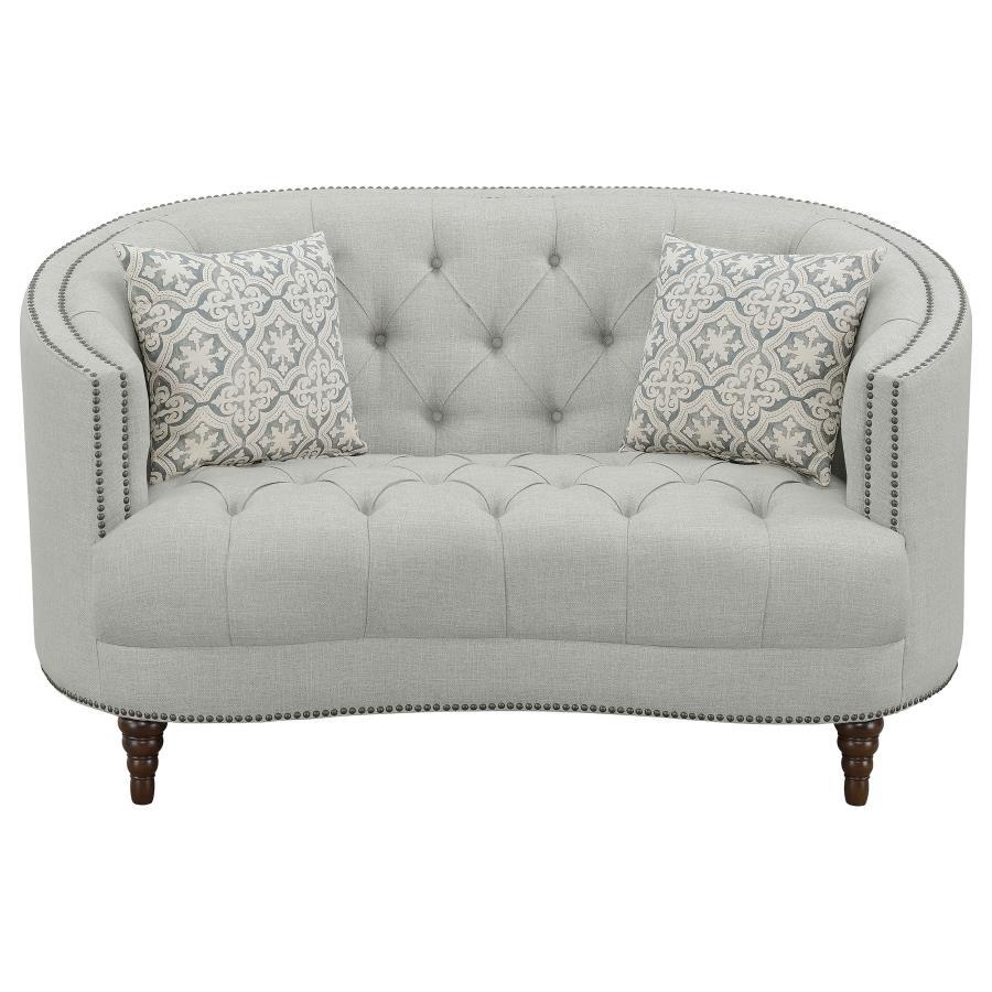 Avonlea - Loveseat tapizado con brazo inclinado