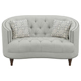 Avonlea - Loveseat tapizado con brazo inclinado