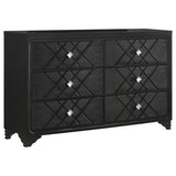 Penelope - 6-Drawer Dresser - Black