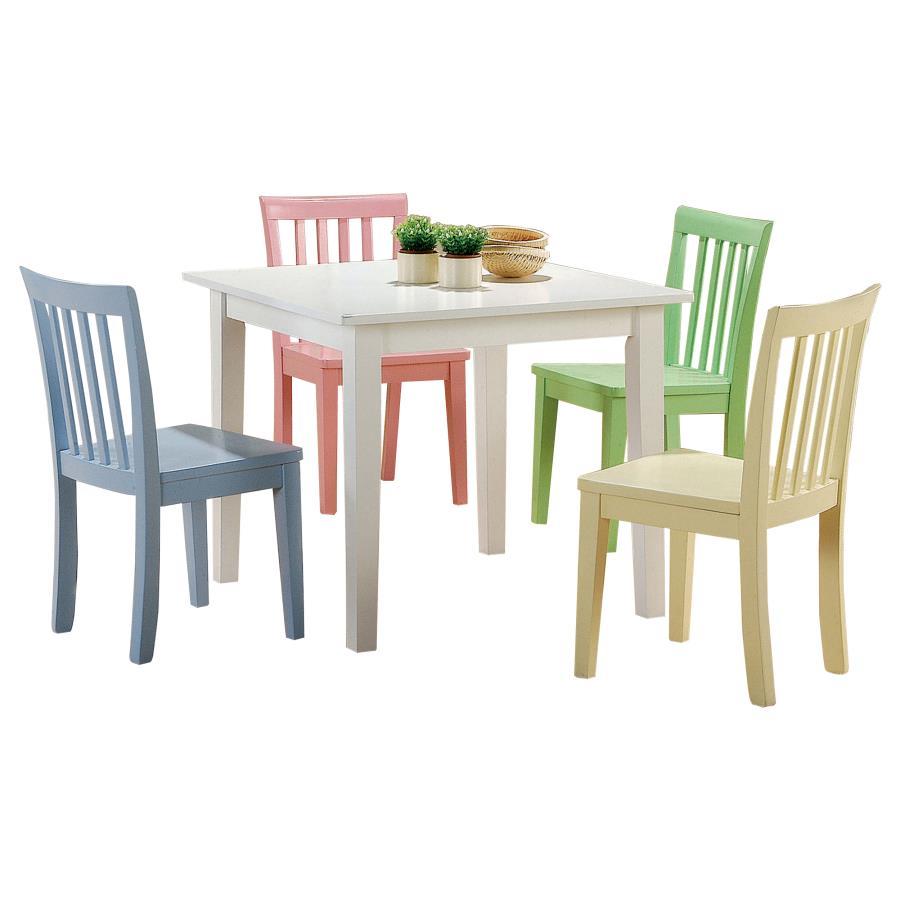 Rory - Juego de comedor de 5 piezas - Multicolor