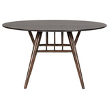 Everton - 5-Piece Round 54" Dining Table Set - Walnut