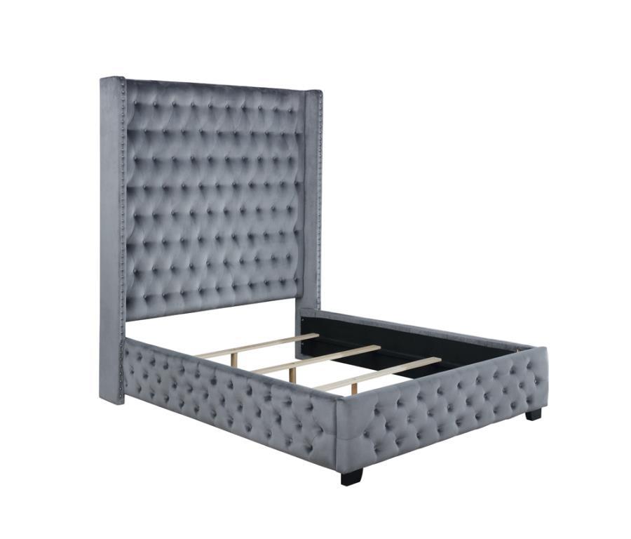 Rocori - Wingback Tufted Bed