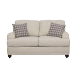 Glenn - Loveseat con respaldo acolchado - Gris claro