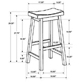 Durant - Taburetes de bar de madera (juego de 2)