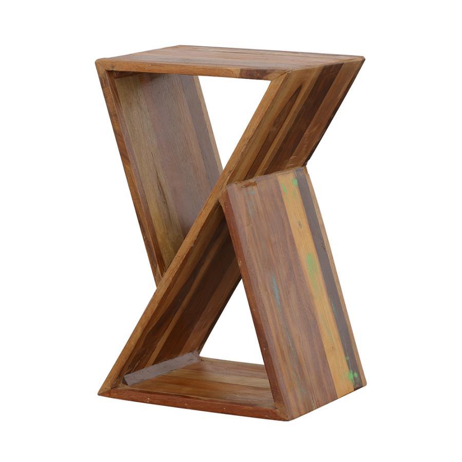 Lily - Geometric Accent Table - Natural