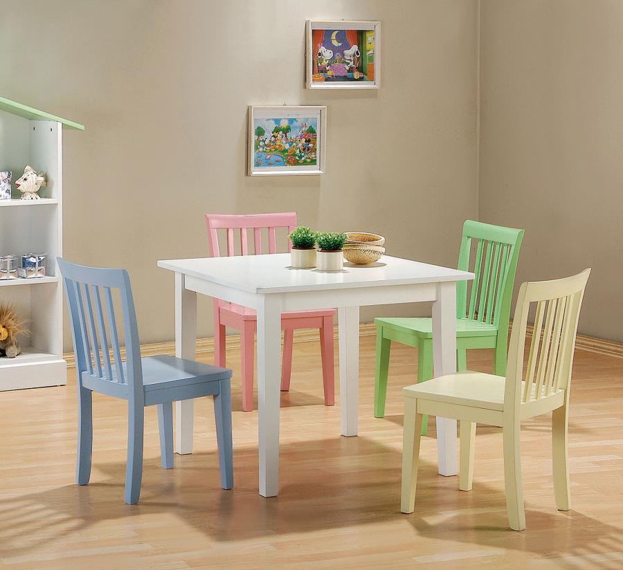 Rory - Juego de comedor de 5 piezas - Multicolor