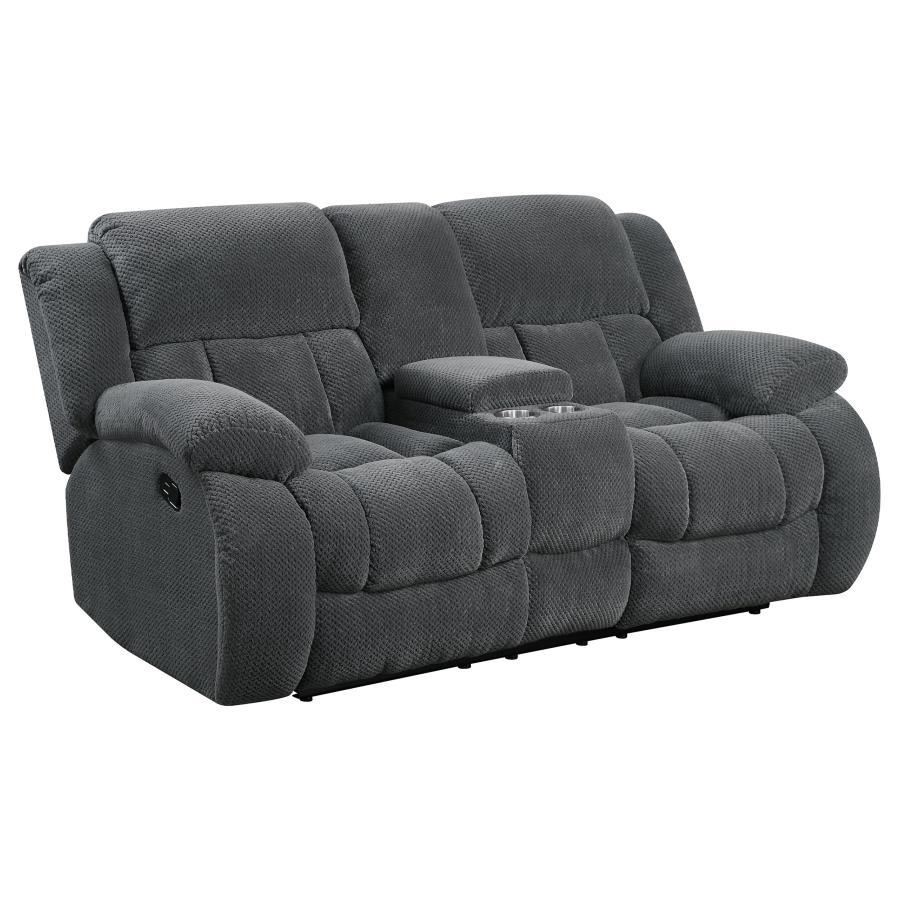 Weissman - Loveseat Motion con consola - Carbón