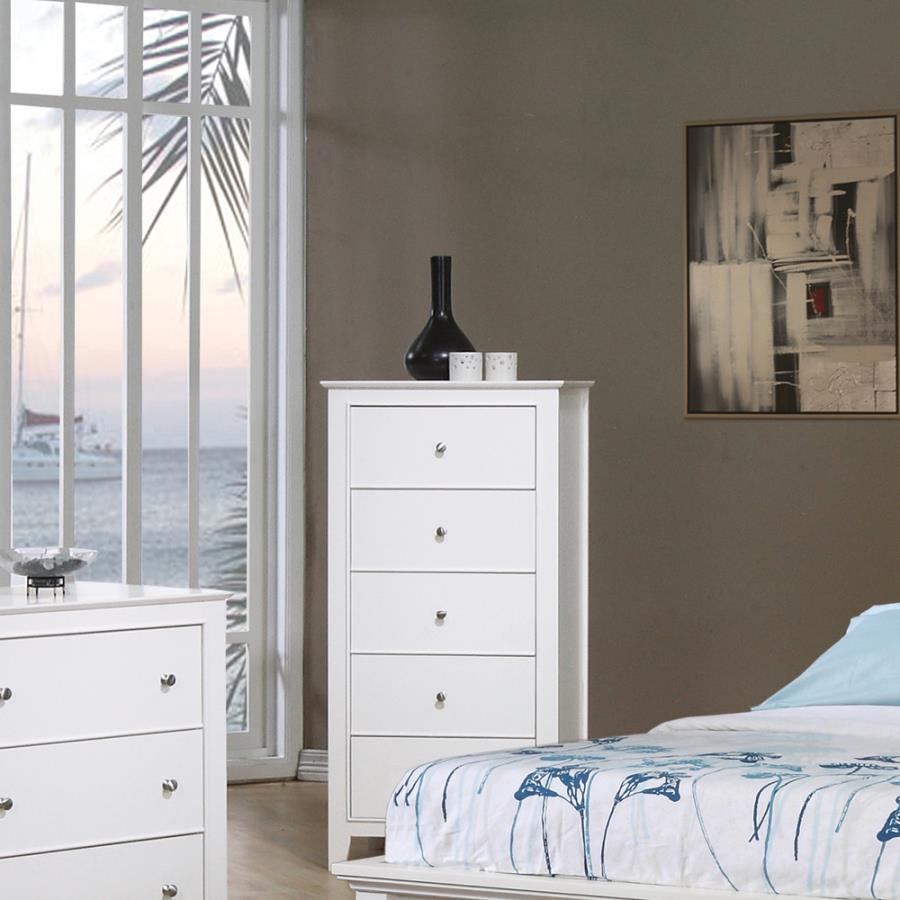 Selena - 5-Drawer Chest - Buttermilk