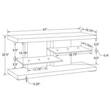 Cogswell - 2-Shelf TV Console - Glossy White