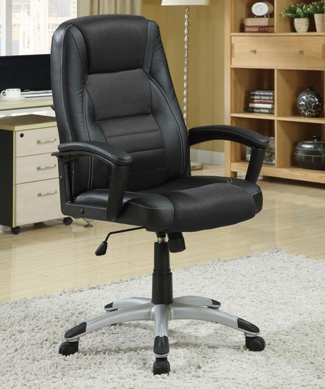 Dione - Silla de oficina de altura ajustable - Negro