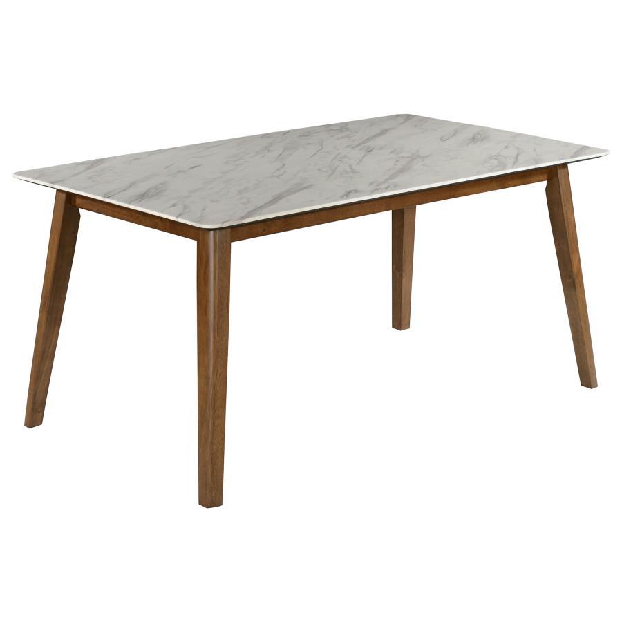 Everett - Faux Marble Top Dining Table