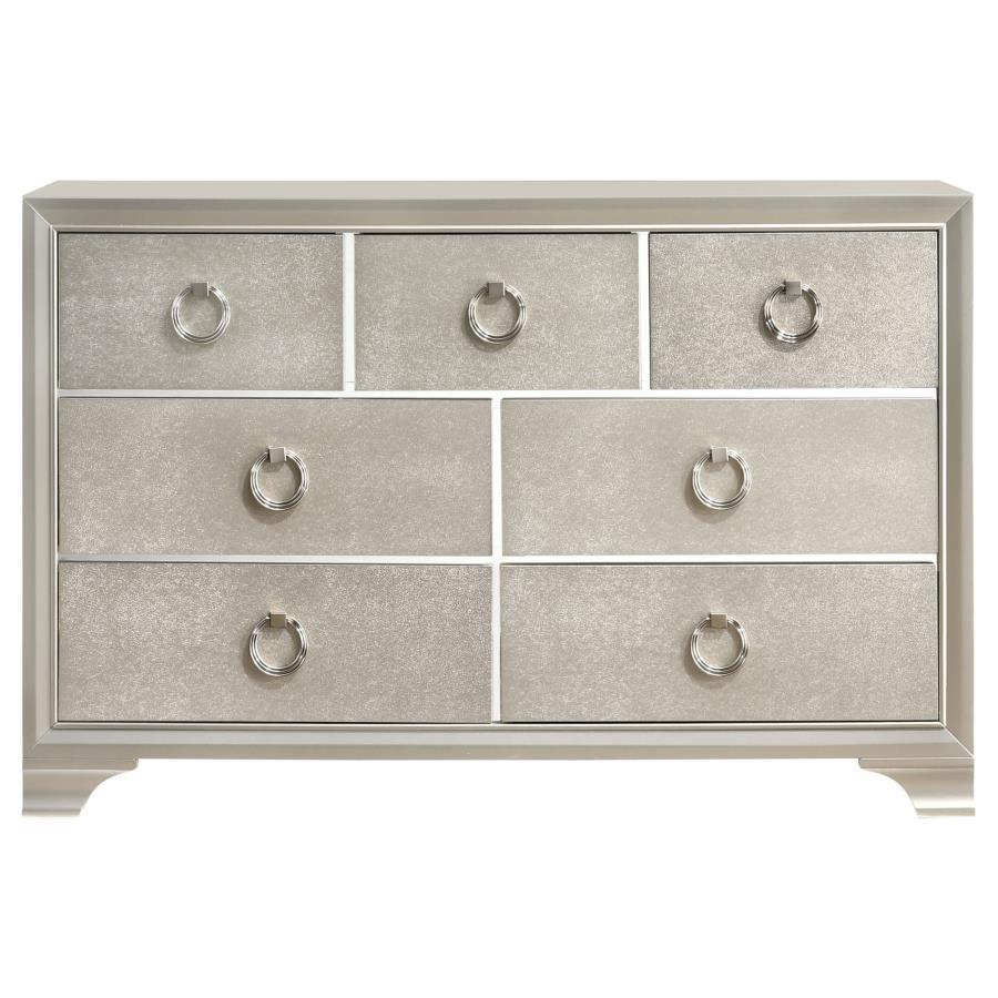 Salford - 7-Drawer Dresser - Metallic Sterling