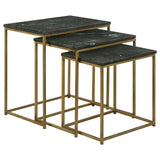 Medora - 3-Piece Nesting Table With Marble Top