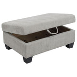 Whitson - Upholstered Storage Ottoman - Stone