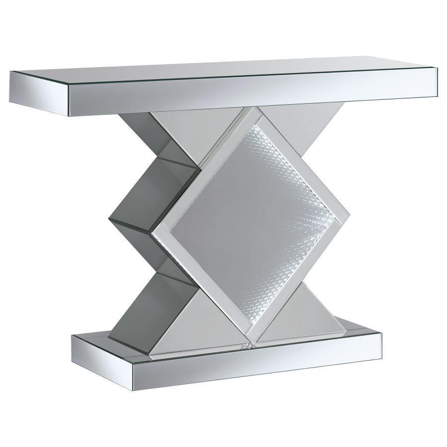 Andorra - Mesa consola con iluminación LED - Plata