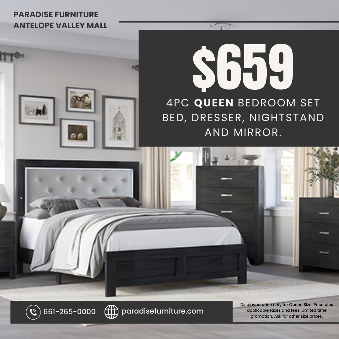 4pc Queen Bedroom Set