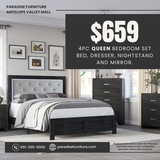 4pc Queen Bedroom Set