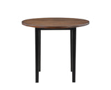 Potomac - 5 Piece Round Counter Dining Set (Table & 4 Chairs) - Brown / Black