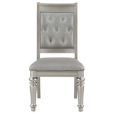 Bling Game - Open Back Side Chairs (Set of 2) - Metallic