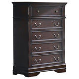 Cambridge - 5-Drawer Rectangular Chest - Cappuccino