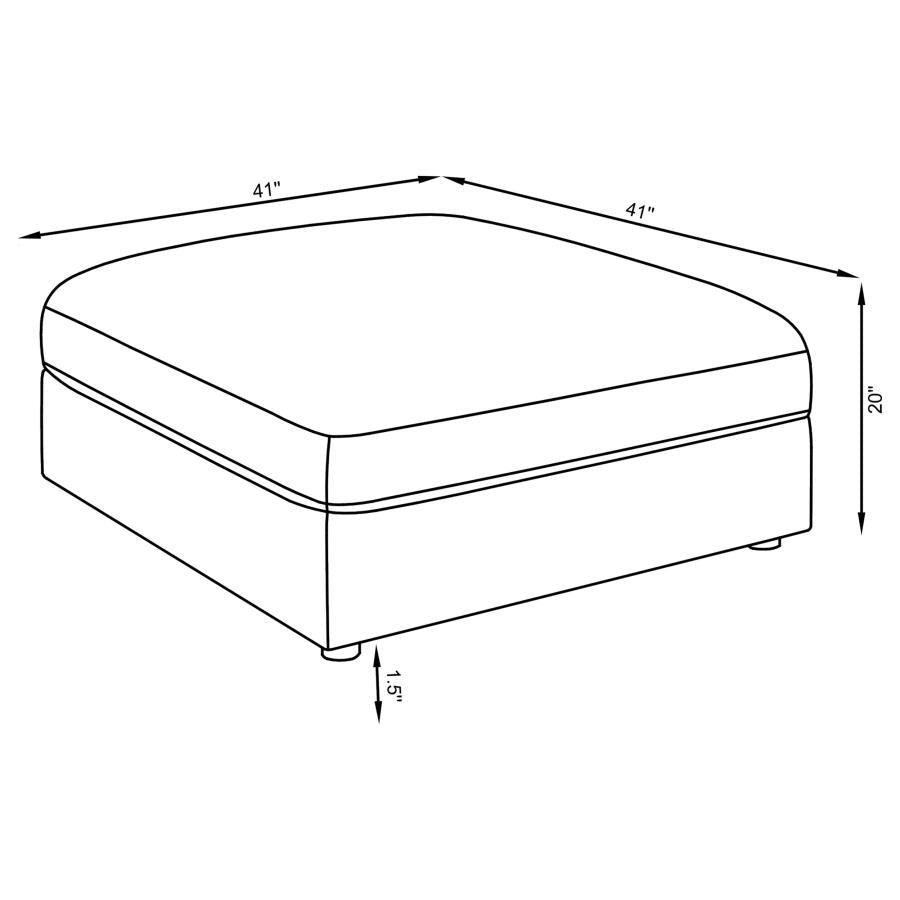 Serene - Otomana rectangular tapizada