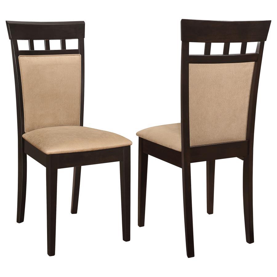 Gabriel - Upholstered Side Chairs (Set of 2) - Cappuccino And Tan