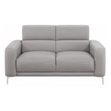 Glenmark - Track Arm Upholstered Loveseat - Taupe