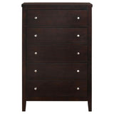 Carlton - 5-Drawer Rectangular Chest - Cappuccino