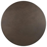 Oswego - Round Bar Table - Dark Russet And Antique Bronze