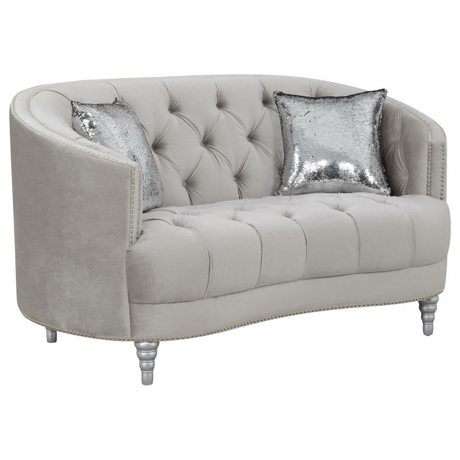 Avonlea - Loveseat tapizado con brazo inclinado