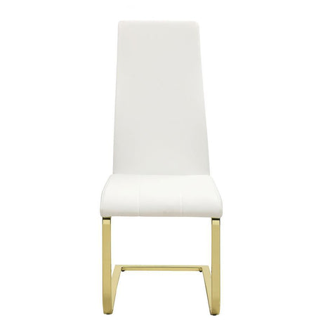 Montclair - Side Chairs (Set of 4) - White And Rustic Brass