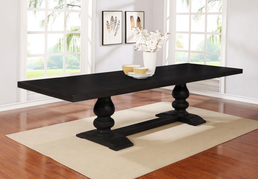 Phelps - Mesa de comedor rectangular - Antique Noir