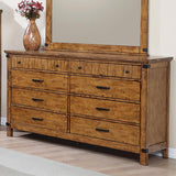 Brenner - 8-Drawer Dresser - Rustic Honey