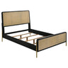 Arini - Bed With Woven Rattan Headboard