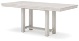 Robbinsdale - Juego de mesa extensible de comedor rectangular con altura de mostrador