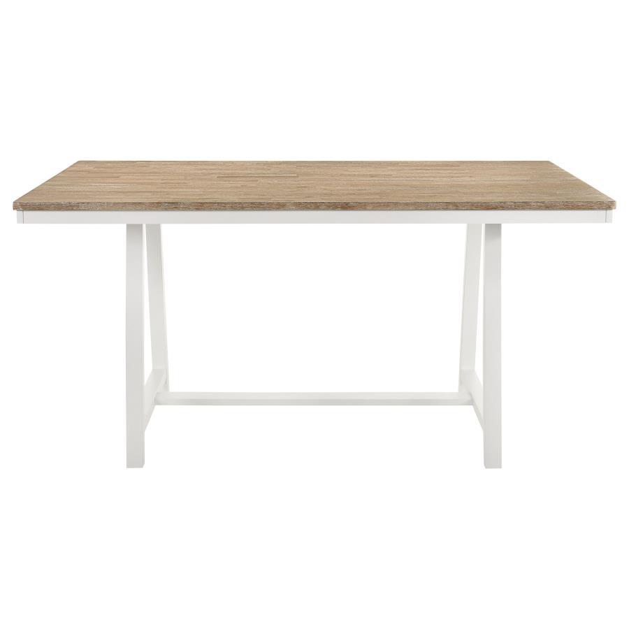 Hollis - Juego de comedor rectangular con altura de mostrador