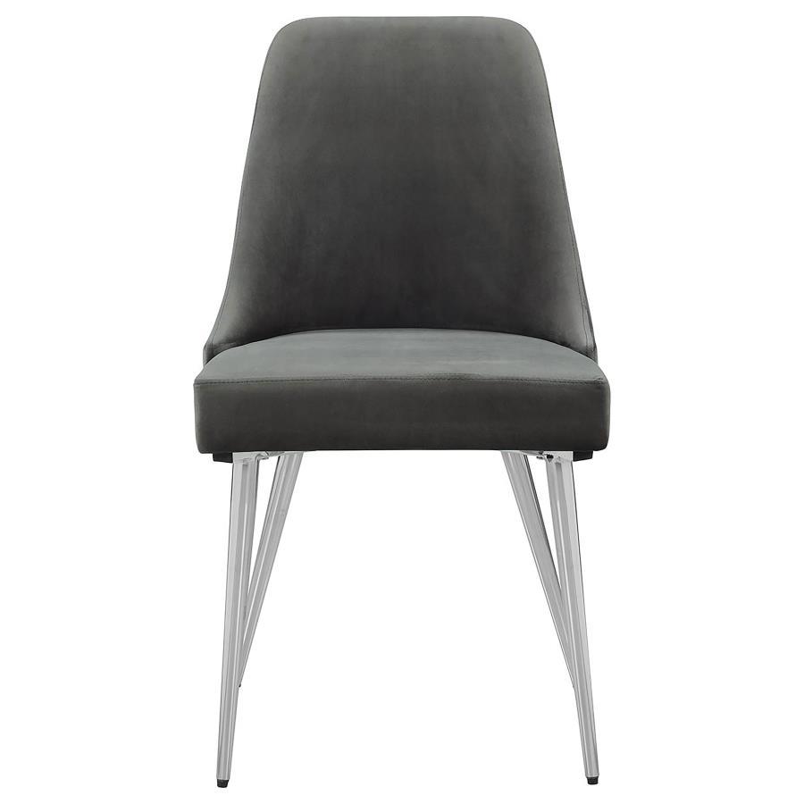 Cabianca - Curved Back Side Chairs (Set of 2) - Gray