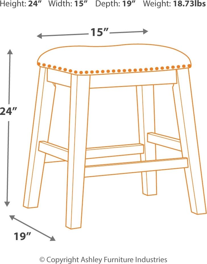 Caitbrook - Juego de mesa de mostrador rectangular