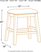 Caitbrook - Juego de mesa de mostrador rectangular