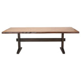 Bexley - Rectangular Live Edge Dining Set - Natural Honey And Espresso